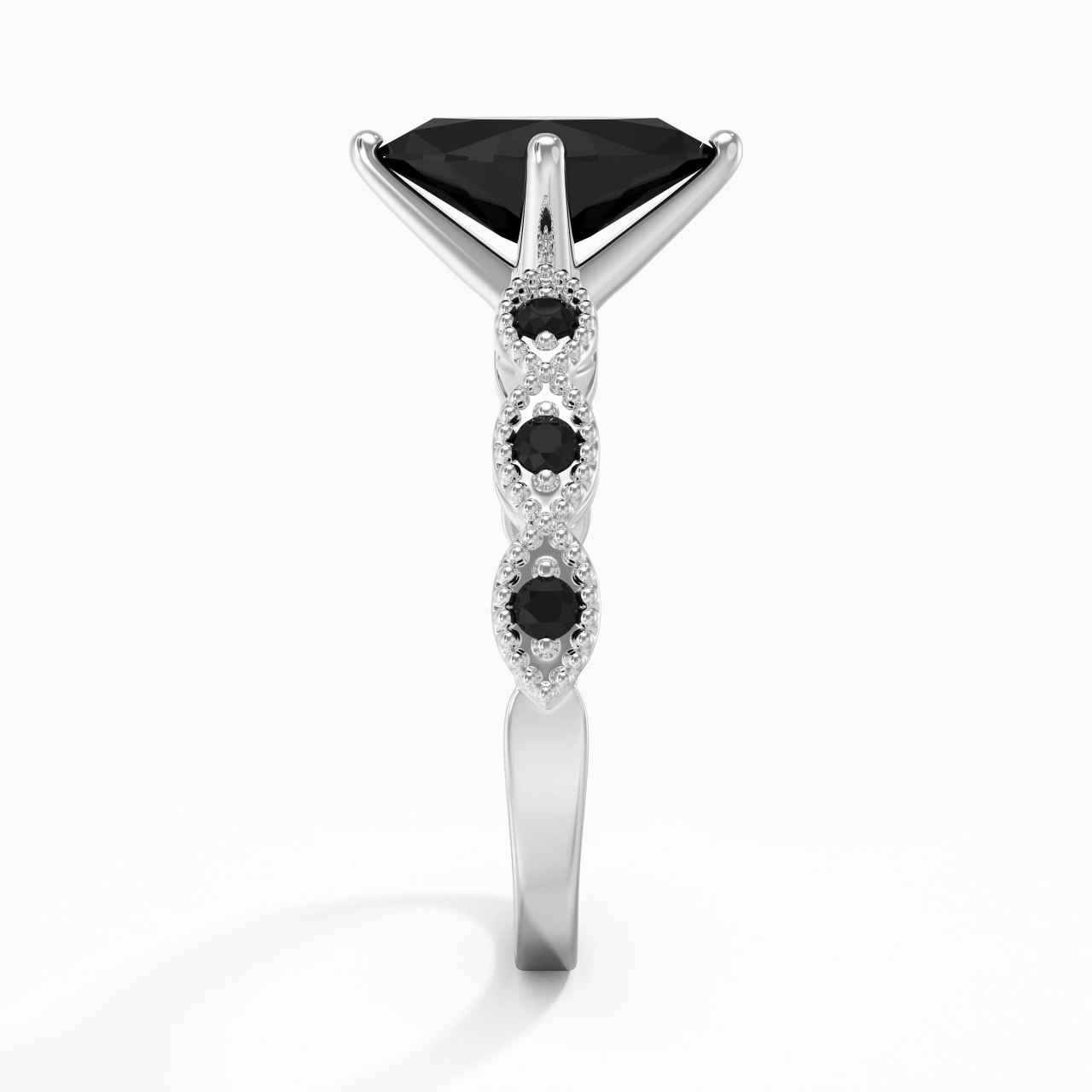 925 Sterling Silver Cubic Zirconia Engagement Ring