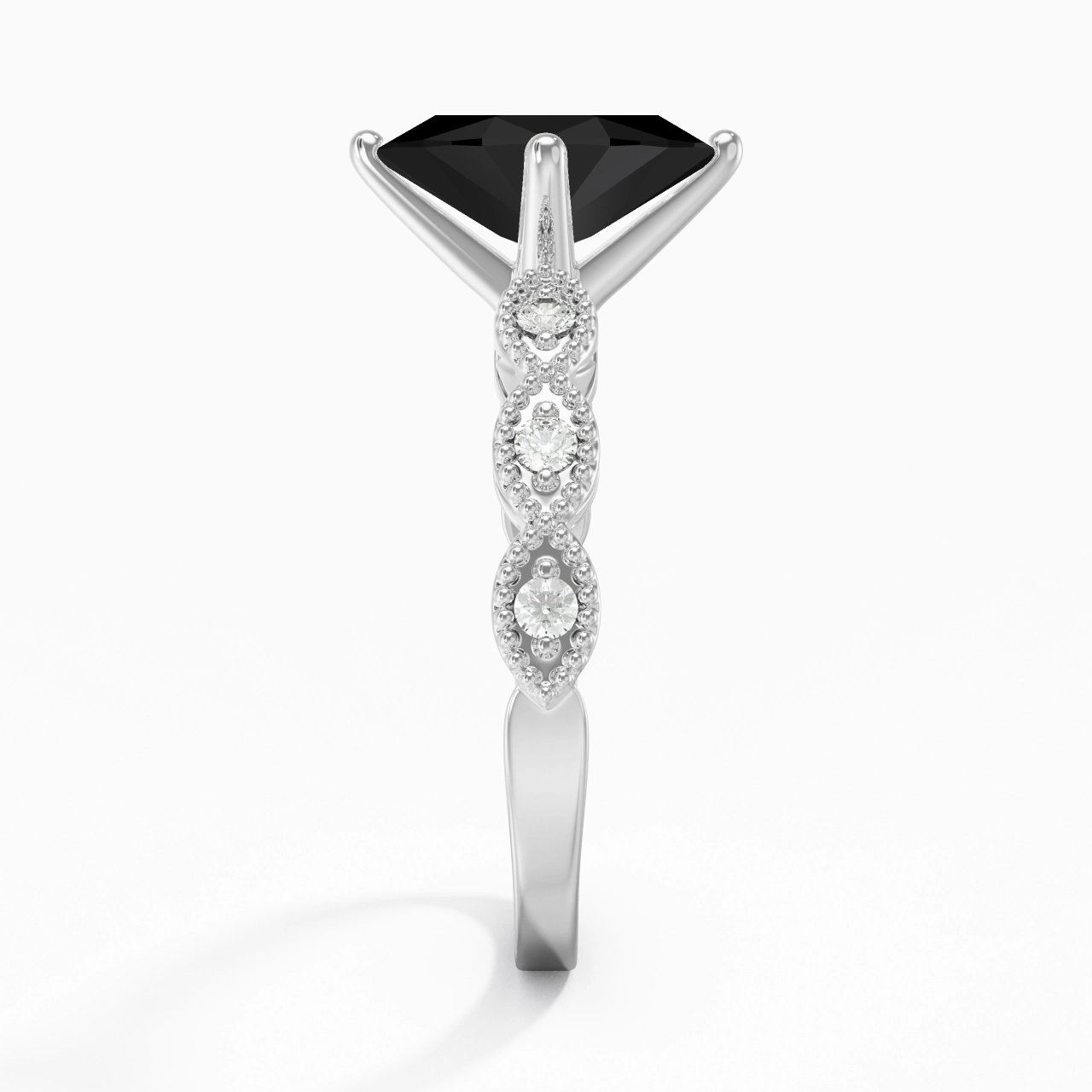 925 Sterling Silver Cubic Zirconia Engagement Ring