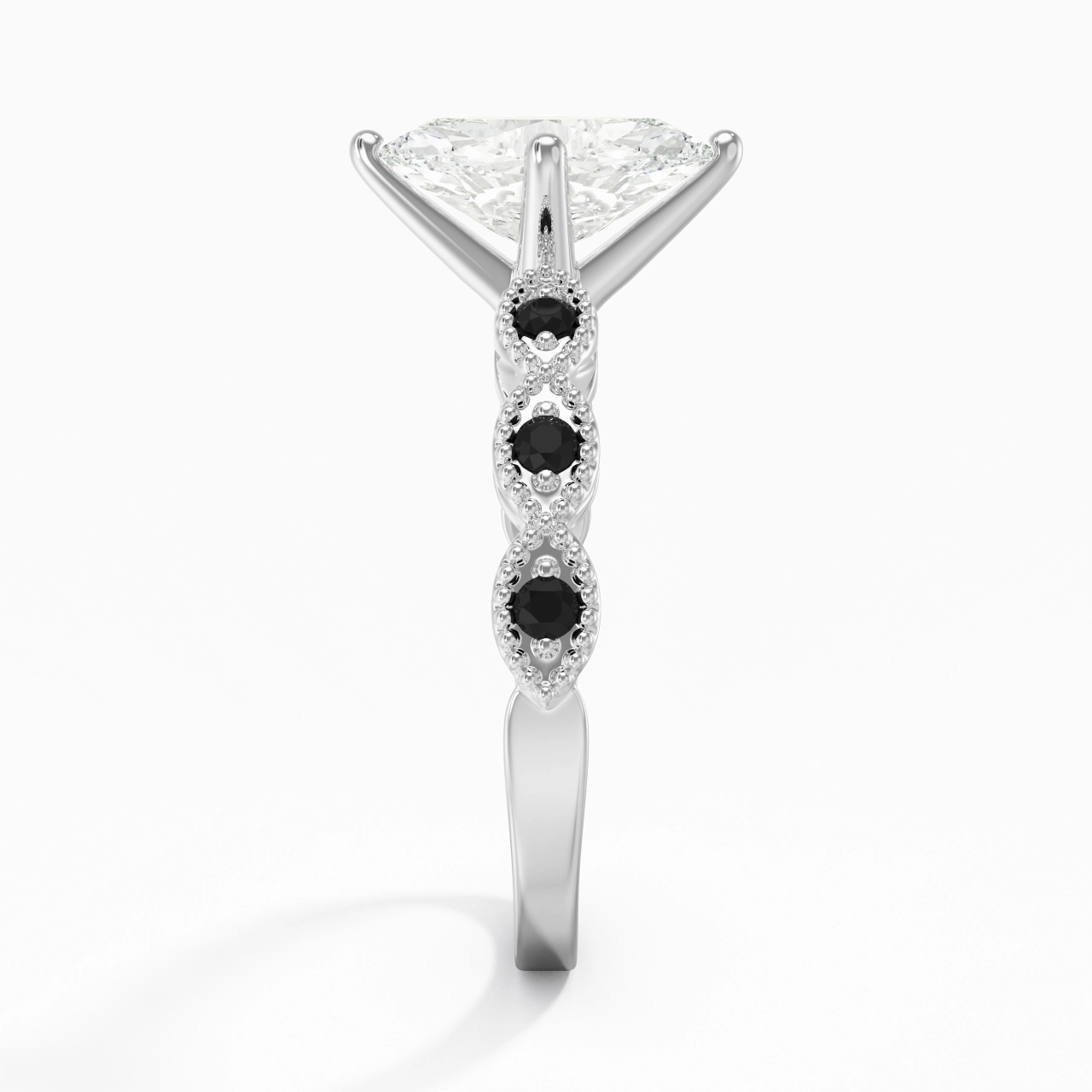 925 Sterling Silver Cubic Zirconia Engagement Ring