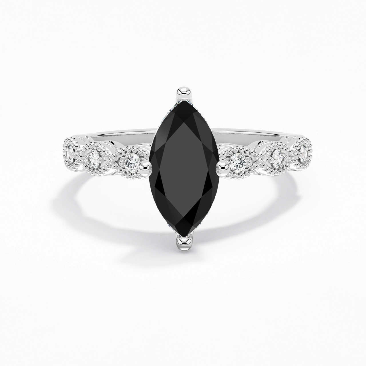 925 Sterling Silver Cubic Zirconia Engagement Ring