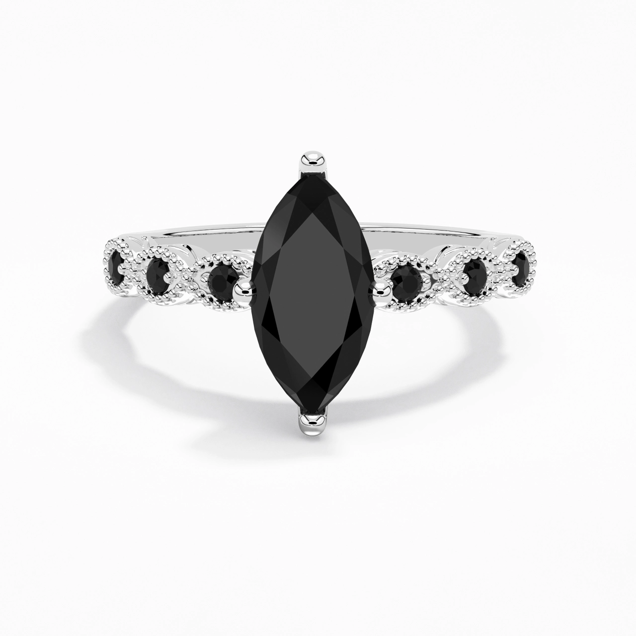 925 Sterling Silver Cubic Zirconia Engagement Ring