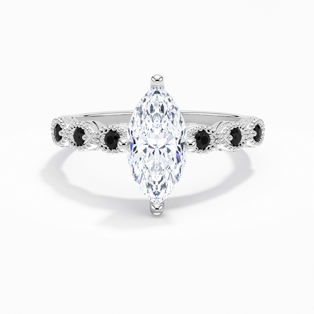 925 Sterling Silver Cubic Zirconia Engagement Ring