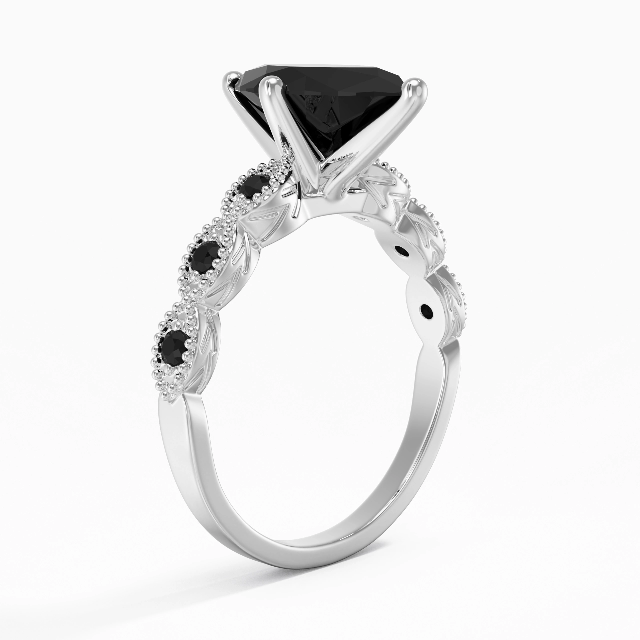 925 Sterling Silver Cubic Zirconia Engagement Ring