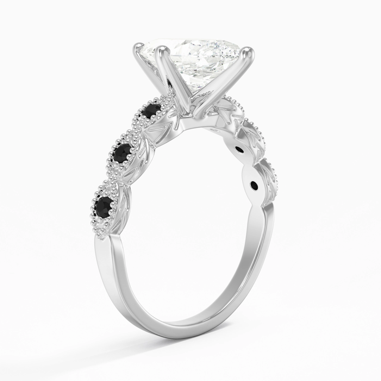 925 Sterling Silver Cubic Zirconia Engagement Ring