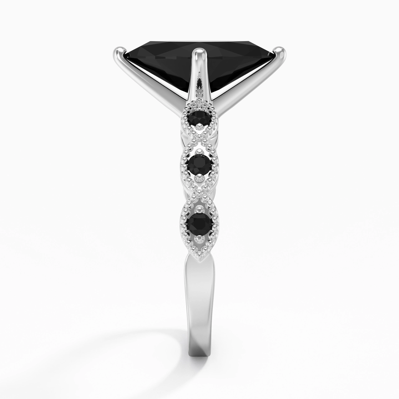 925 Sterling Silver Cubic Zirconia Engagement Ring