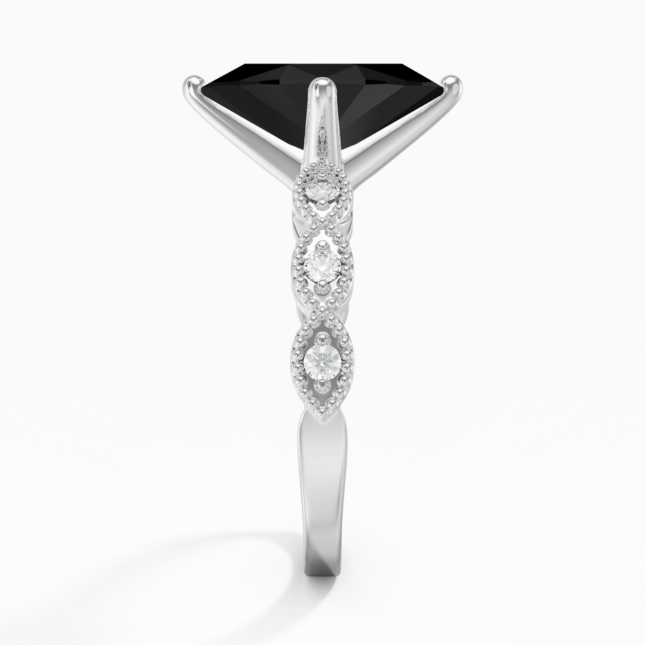 925 Sterling Silver Cubic Zirconia Engagement Ring