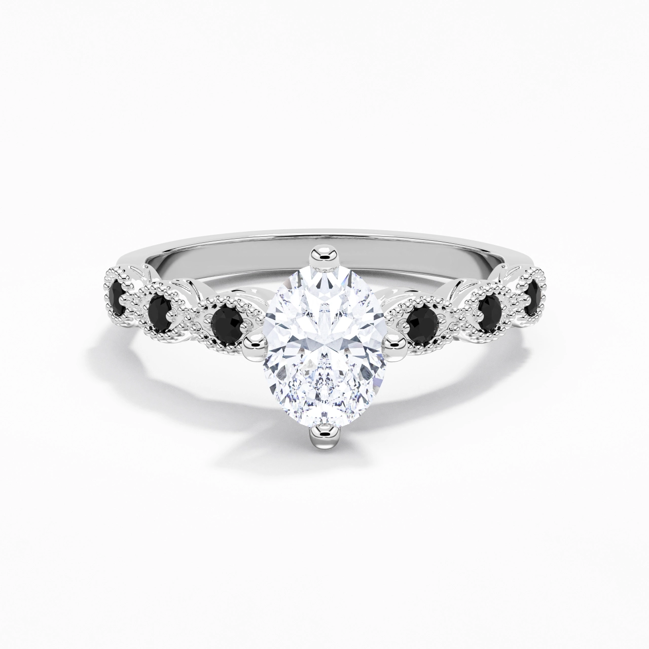 925 Sterling Silver Cubic Zirconia Engagement Ring