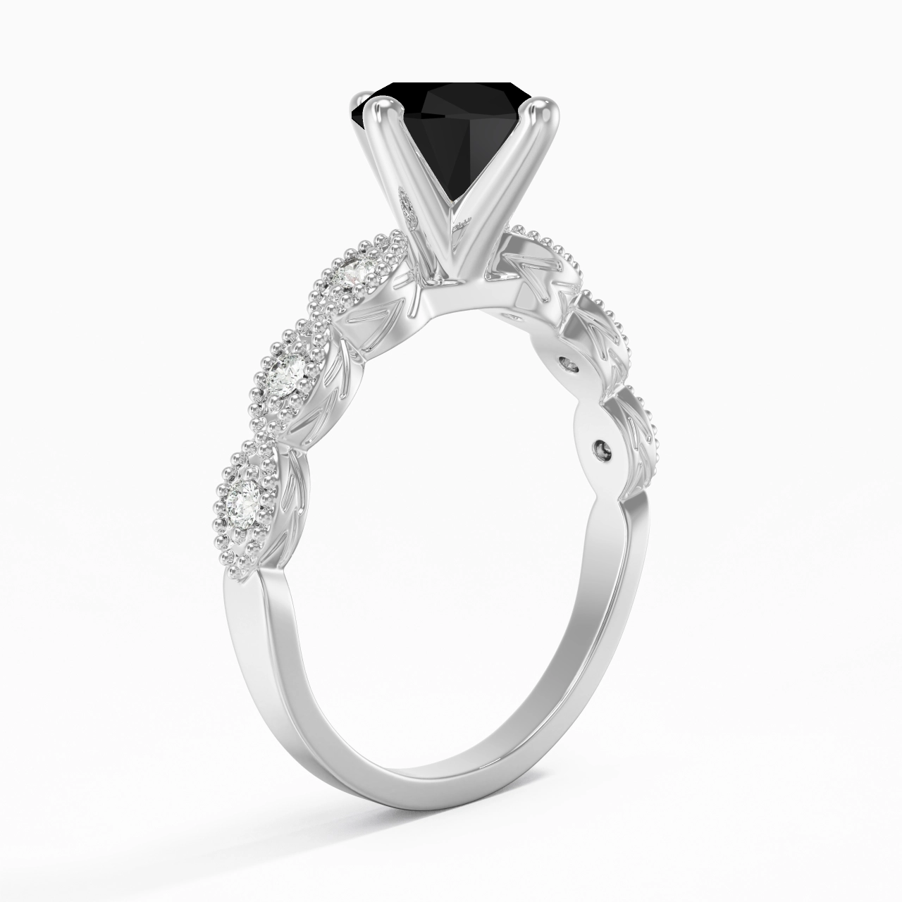 925 Sterling Silver Cubic Zirconia Engagement Ring