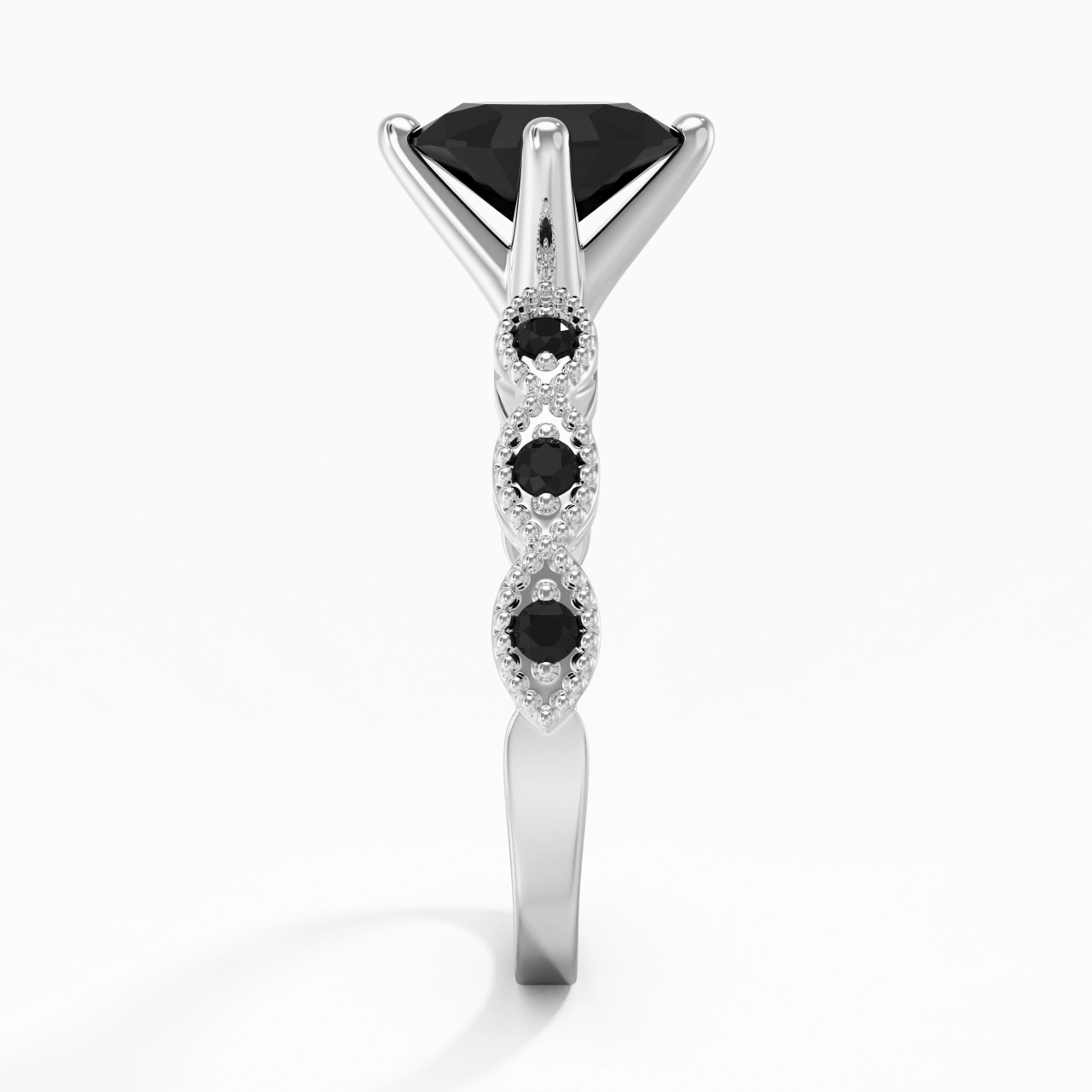 925 Sterling Silver Cubic Zirconia Engagement Ring