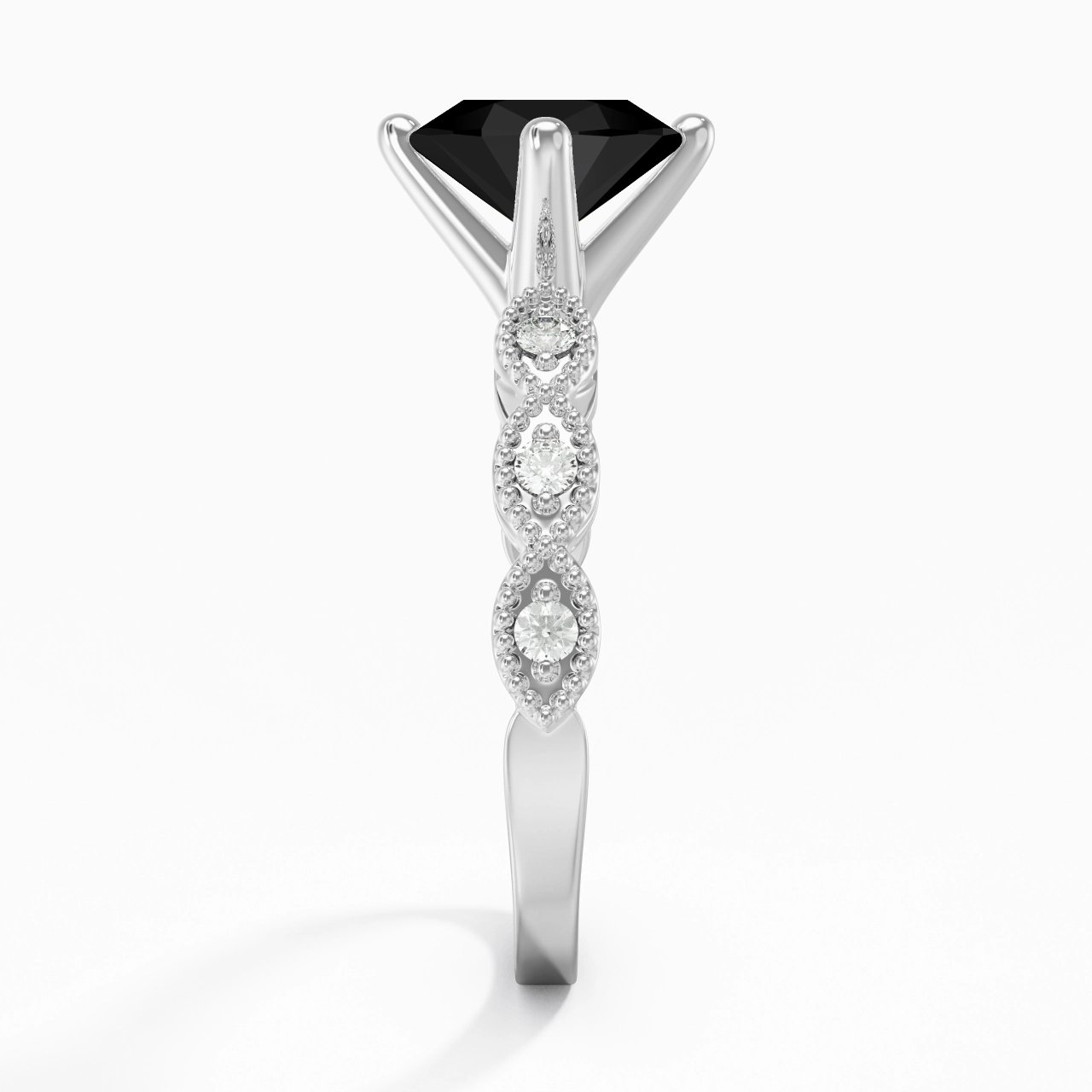 925 Sterling Silver Cubic Zirconia Engagement Ring