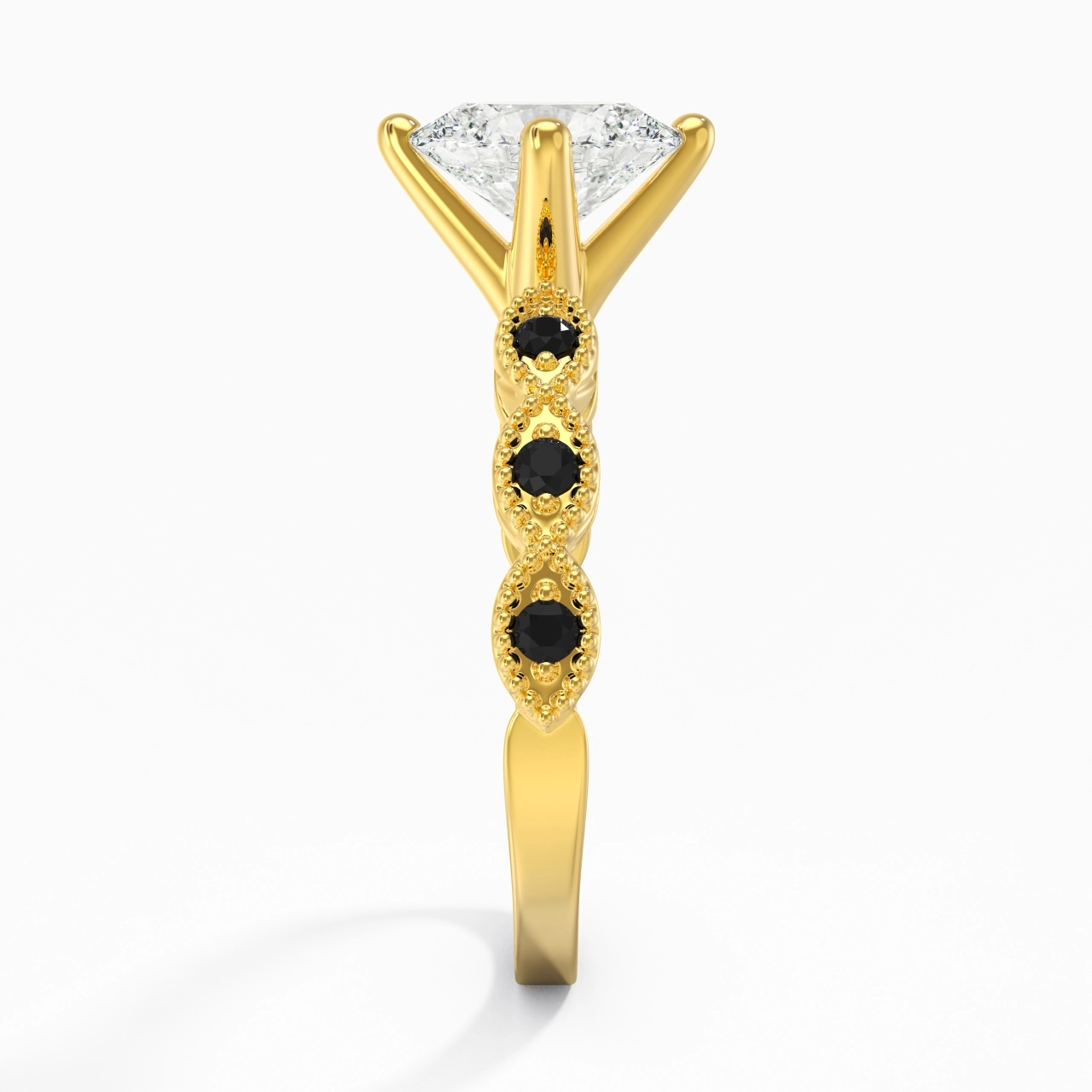 925 Sterling Silver Cubic Zirconia Engagement Ring