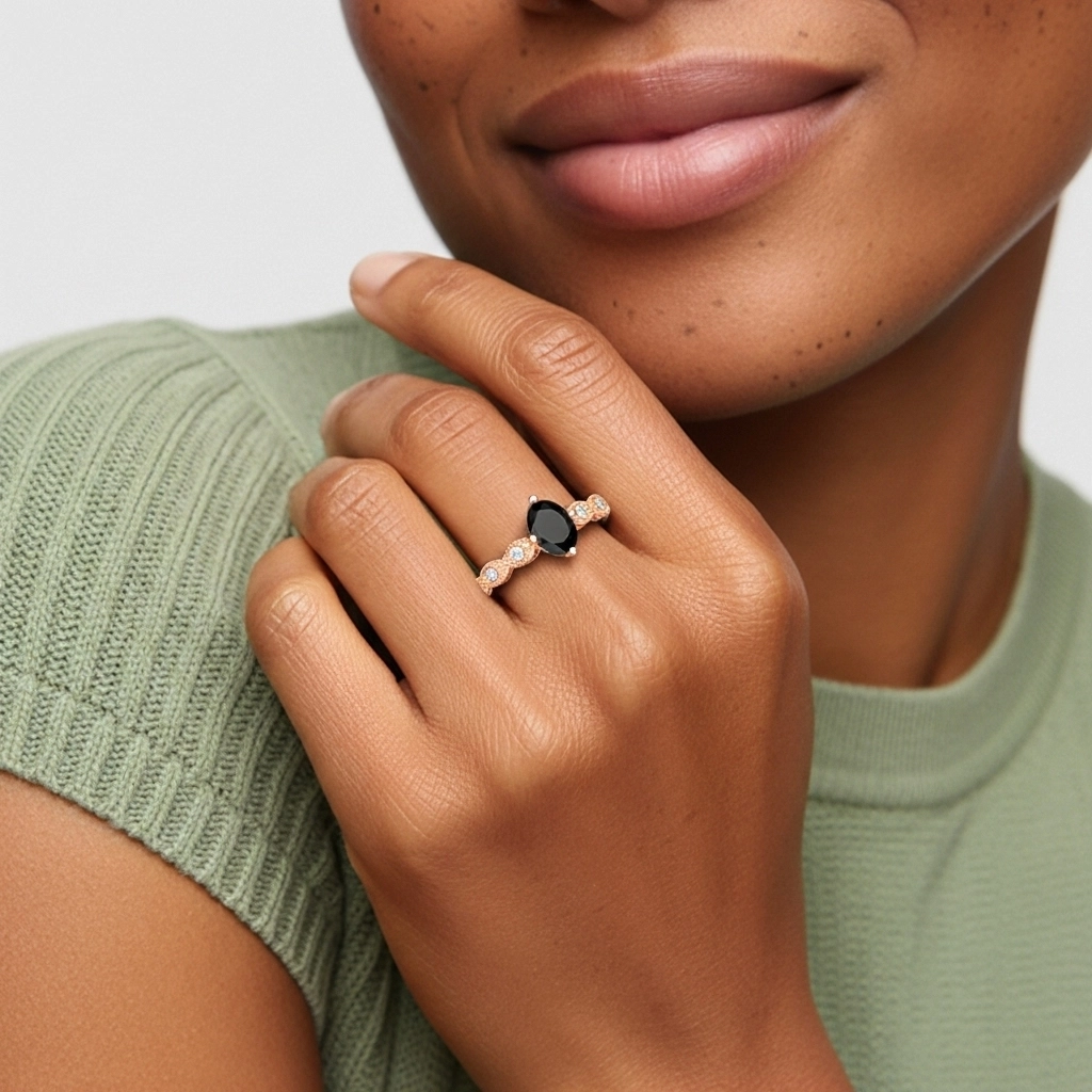 925 Sterling Silver Cubic Zirconia Engagement Ring