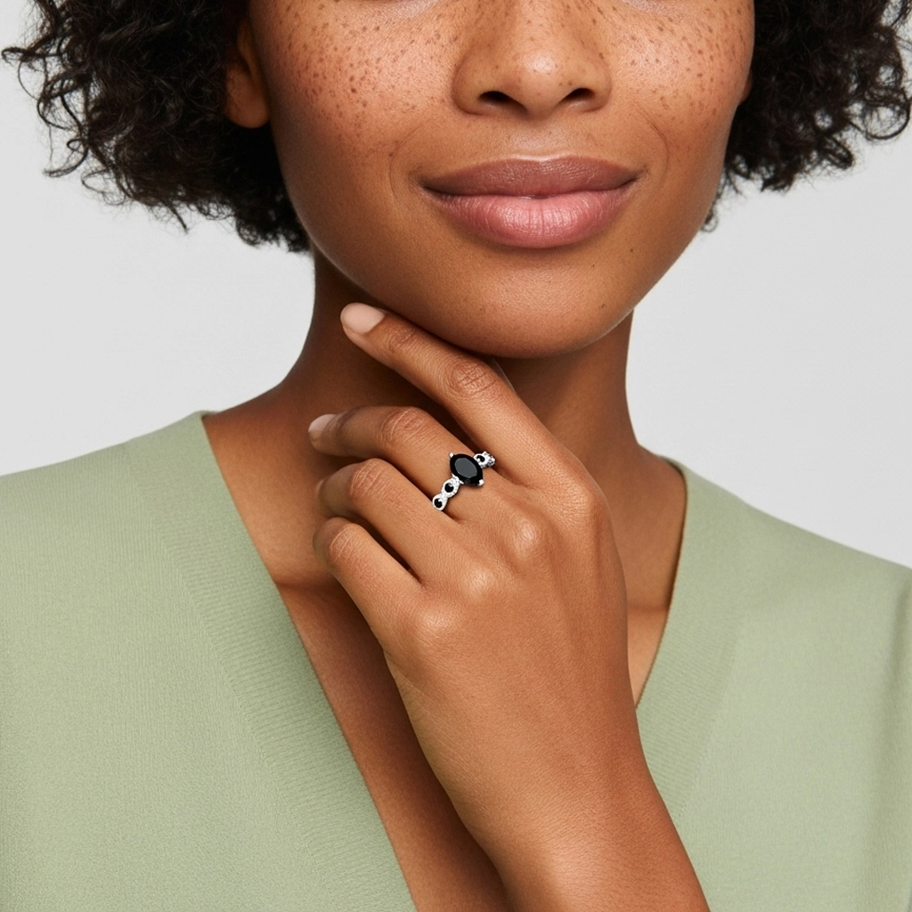 925 Sterling Silver Cubic Zirconia Engagement Ring