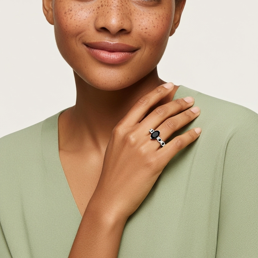 925 Sterling Silver Cubic Zirconia Engagement Ring