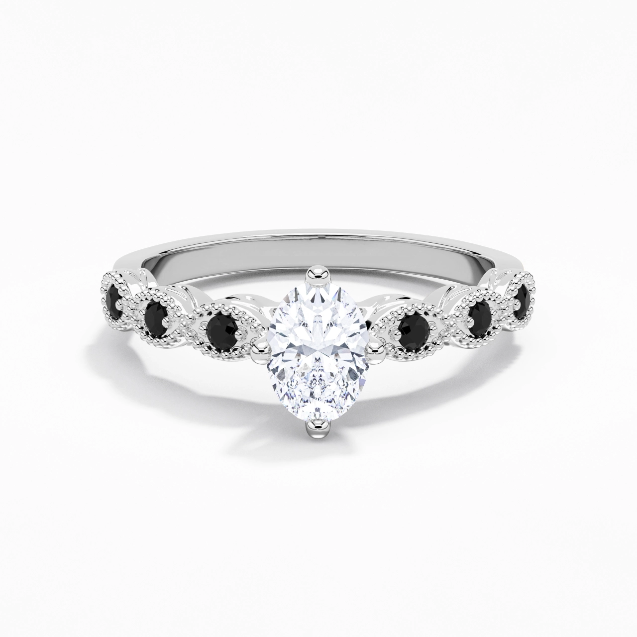 925 Sterling Silver Cubic Zirconia Engagement Ring
