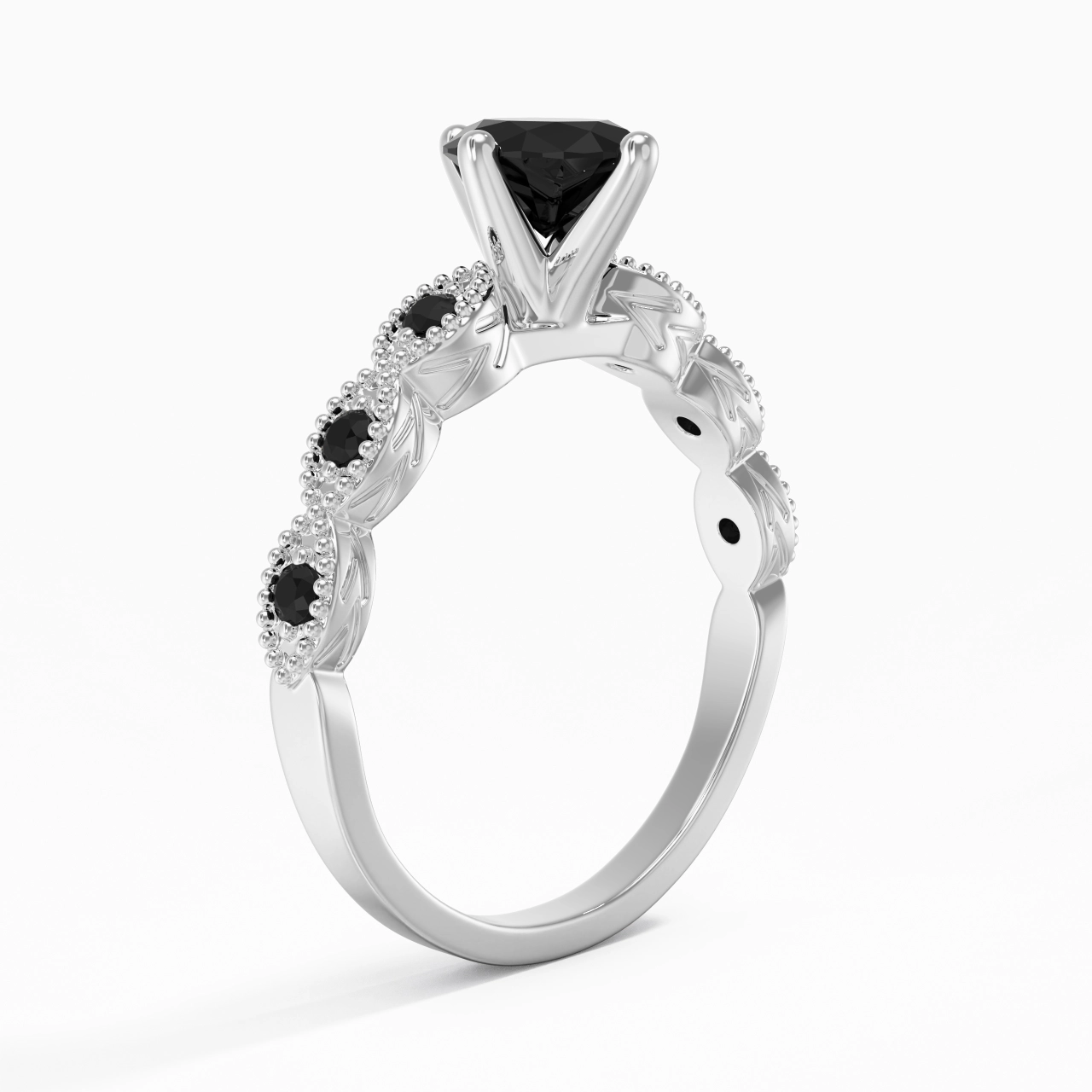 925 Sterling Silver Cubic Zirconia Engagement Ring