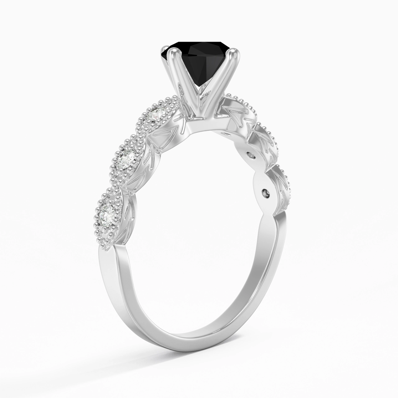 925 Sterling Silver Cubic Zirconia Engagement Ring