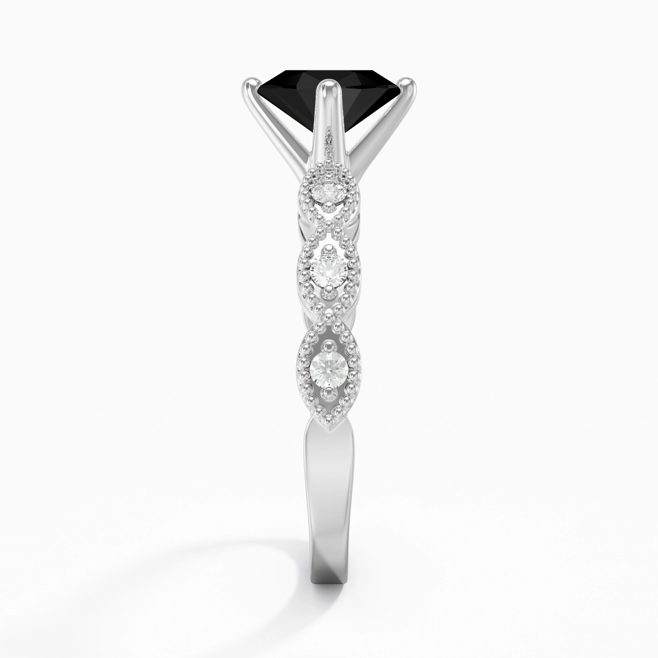 925 Sterling Silver Cubic Zirconia Engagement Ring