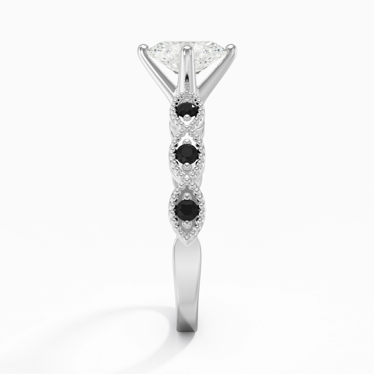 925 Sterling Silver Cubic Zirconia Engagement Ring