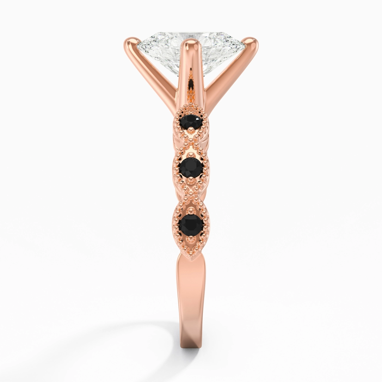 925 Sterling Silver Cubic Zirconia Engagement Ring