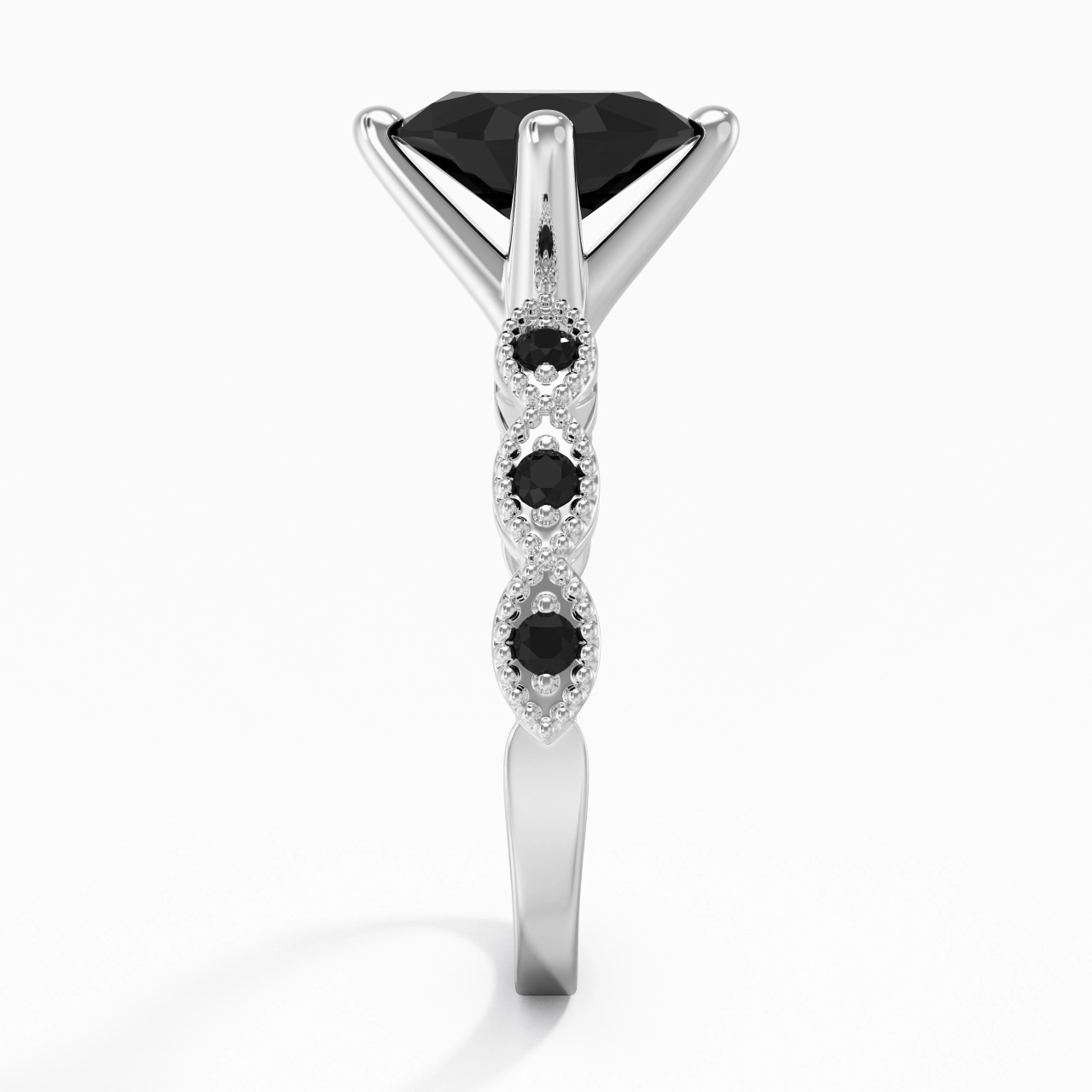 925 Sterling Silver Cubic Zirconia Engagement Ring