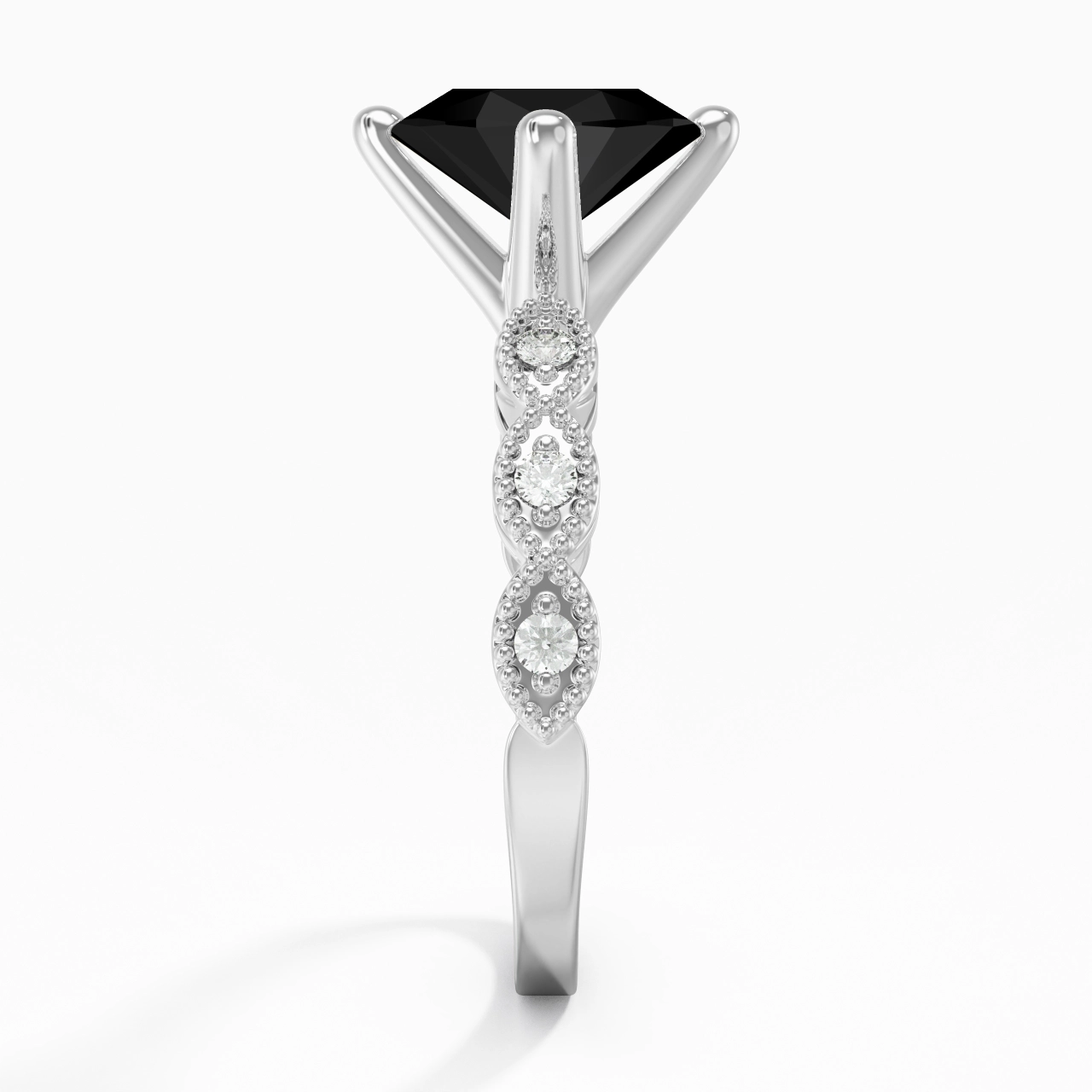 925 Sterling Silver Cubic Zirconia Engagement Ring