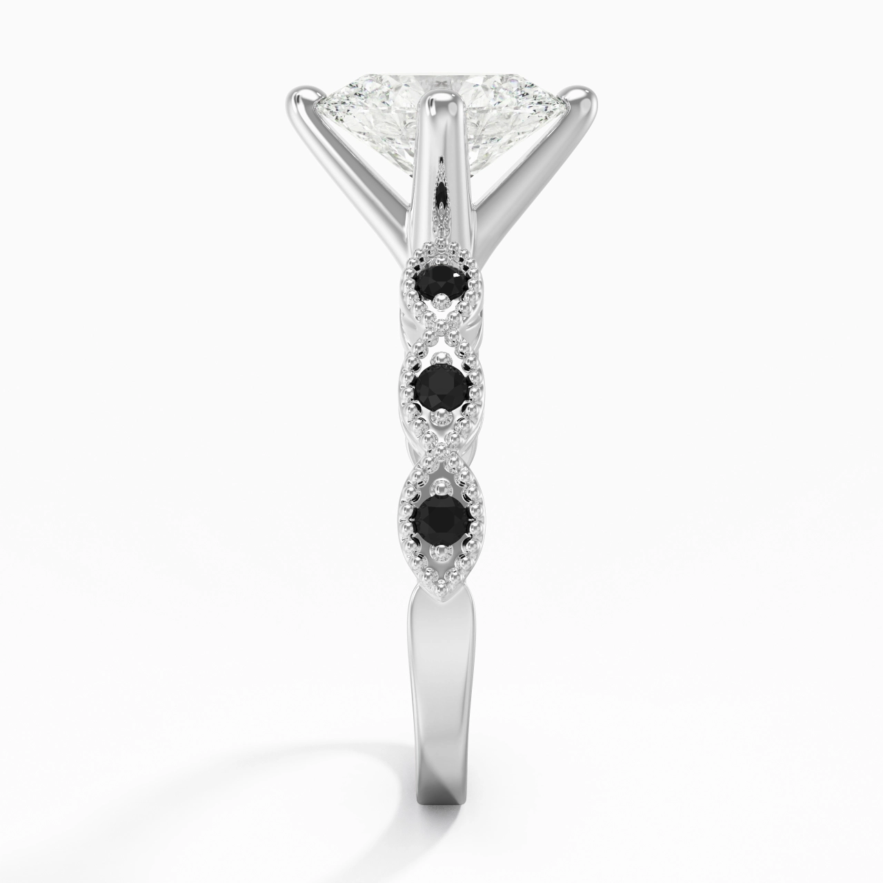 925 Sterling Silver Cubic Zirconia Engagement Ring