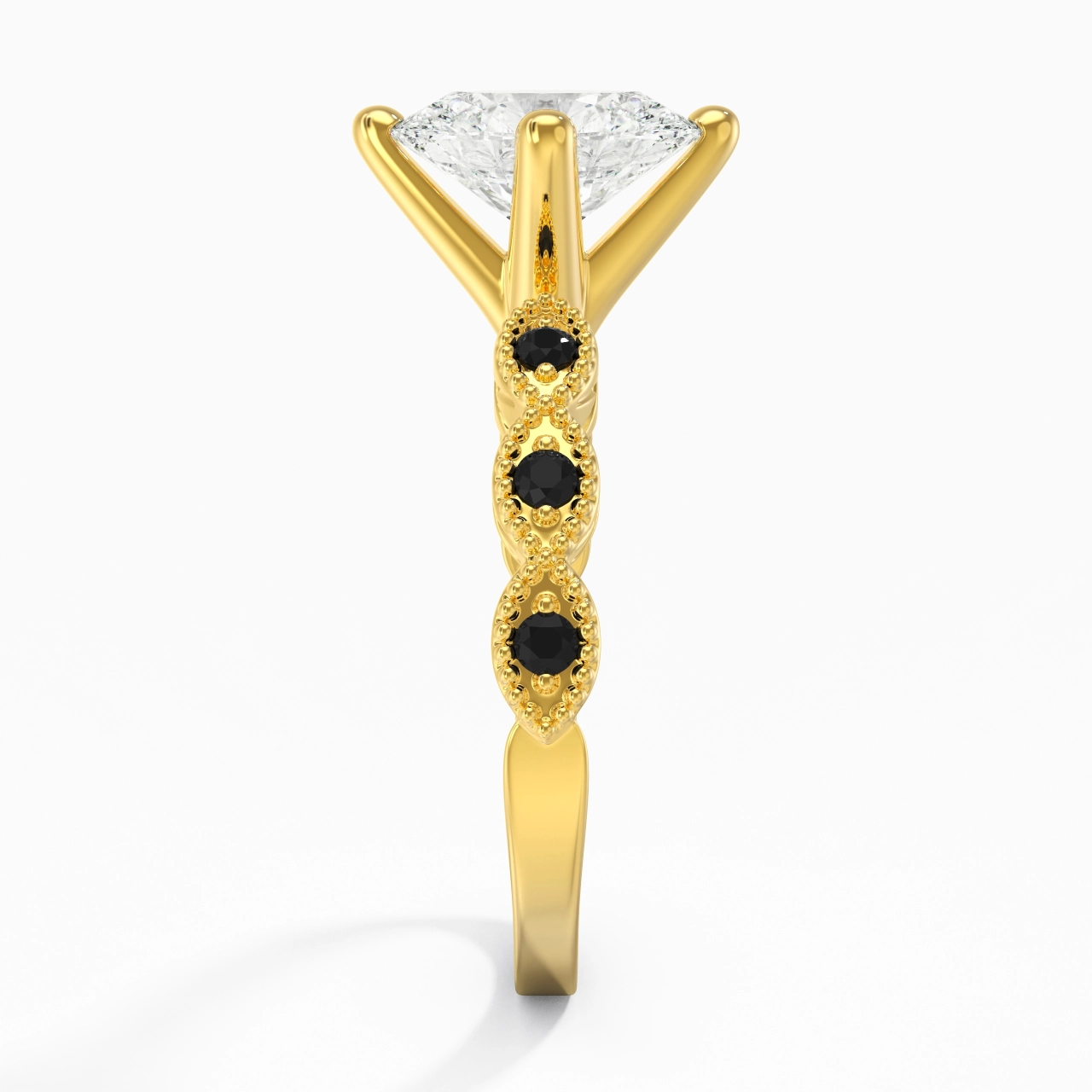 925 Sterling Silver Cubic Zirconia Engagement Ring