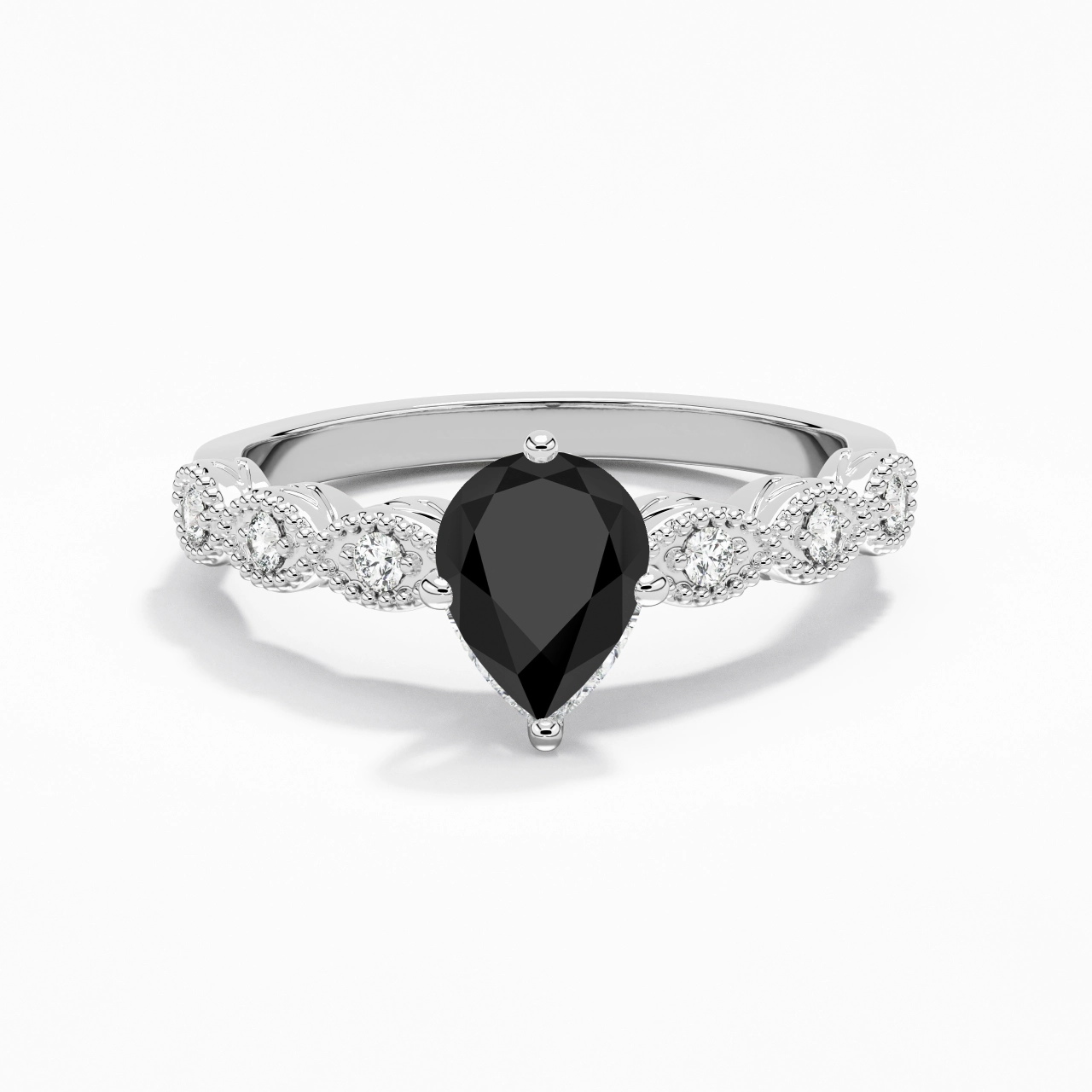 925 Sterling Silver Cubic Zirconia Engagement Ring