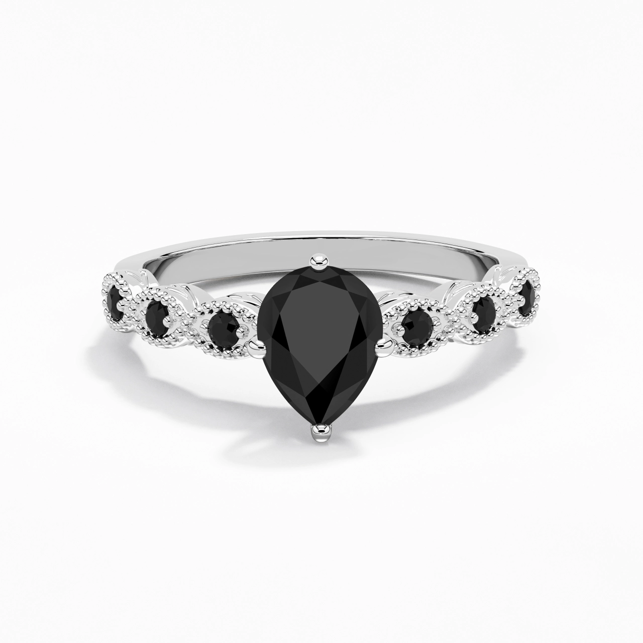 925 Sterling Silver Cubic Zirconia Engagement Ring