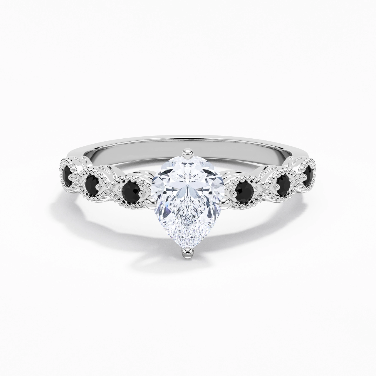 925 Sterling Silver Cubic Zirconia Engagement Ring
