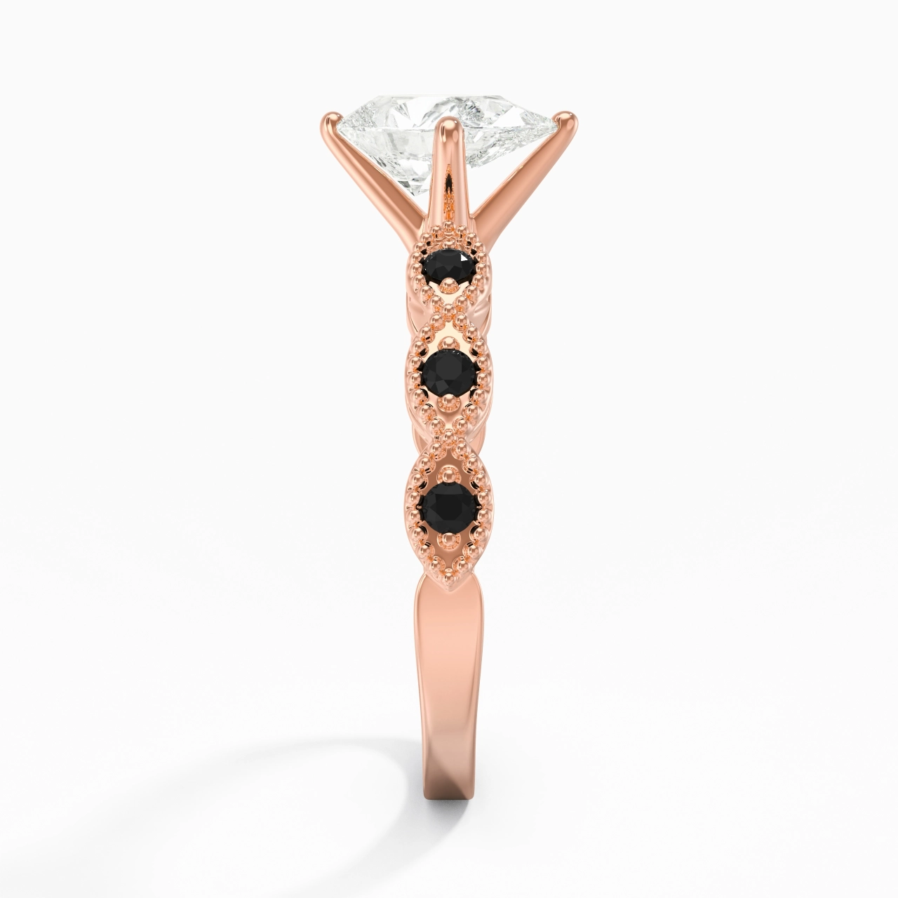 925 Sterling Silver Cubic Zirconia Engagement Ring