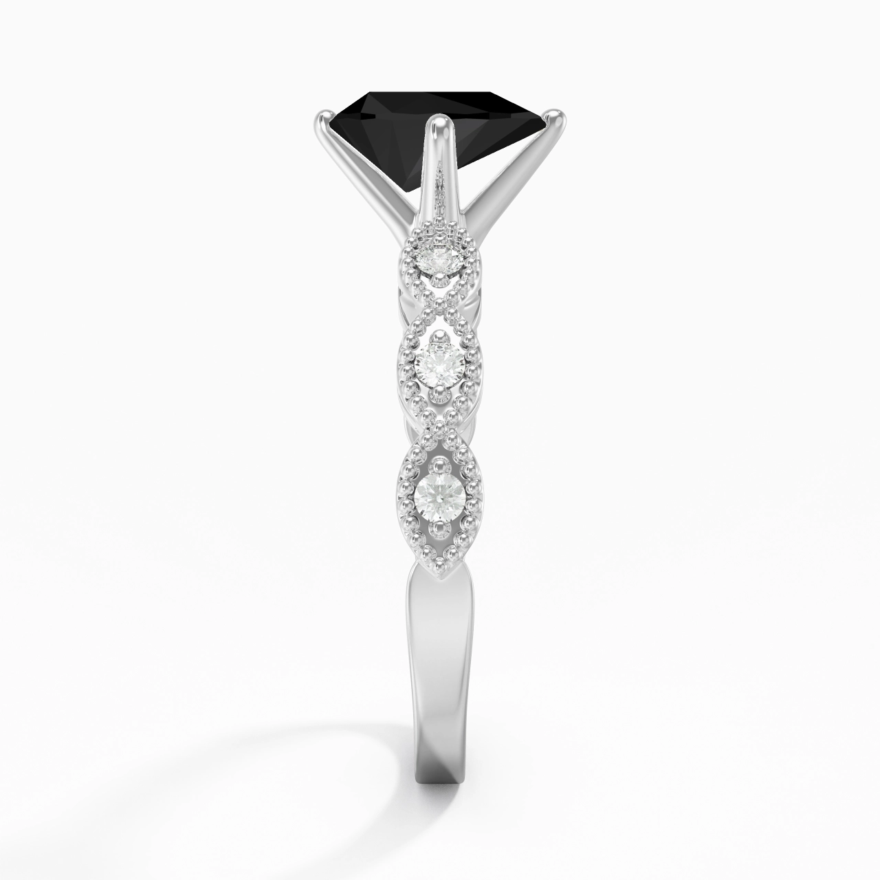 925 Sterling Silver Cubic Zirconia Engagement Ring