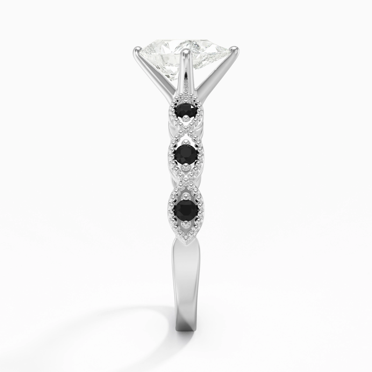 925 Sterling Silver Cubic Zirconia Engagement Ring