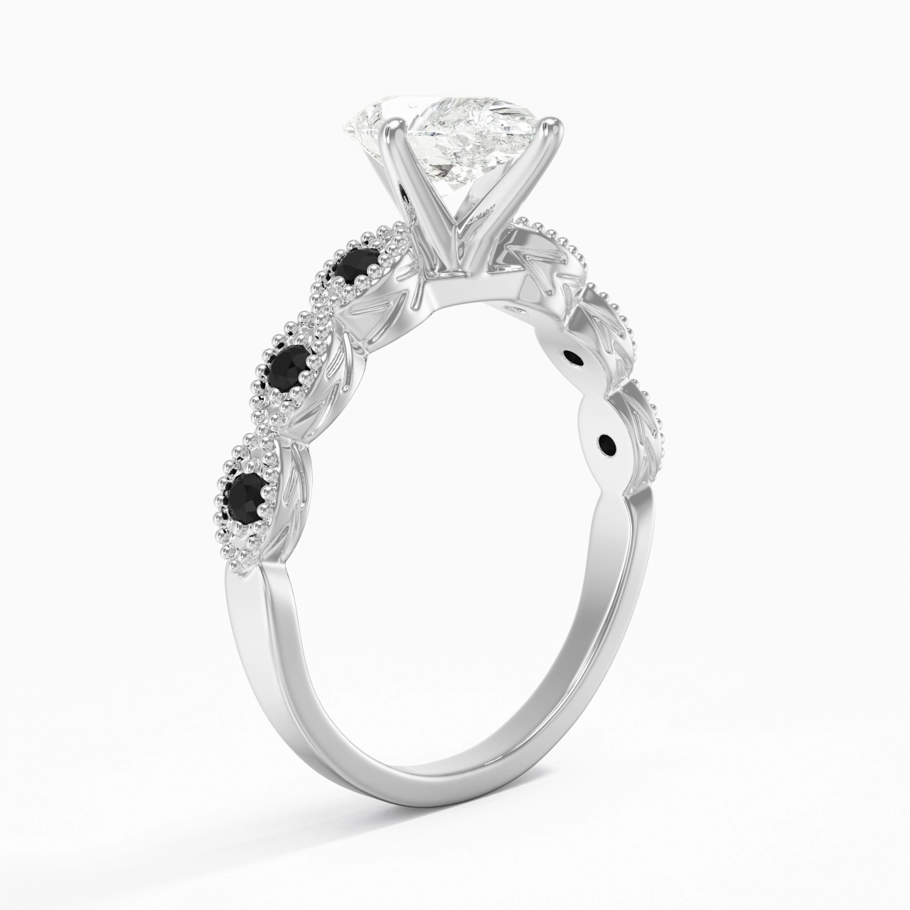 925 Sterling Silver Cubic Zirconia Engagement Ring