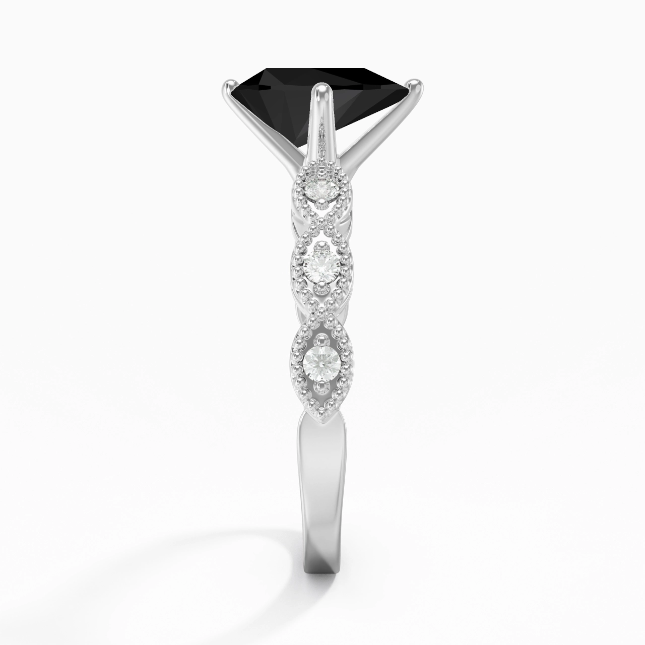 925 Sterling Silver Cubic Zirconia Engagement Ring