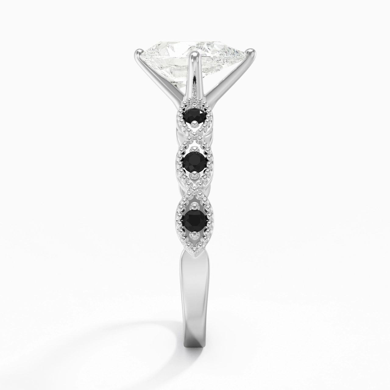 925 Sterling Silver Cubic Zirconia Engagement Ring