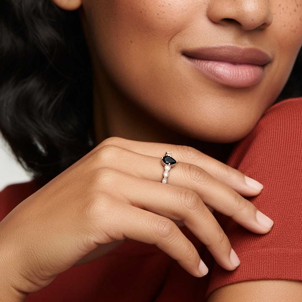 925 Sterling Silver Cubic Zirconia Engagement Ring