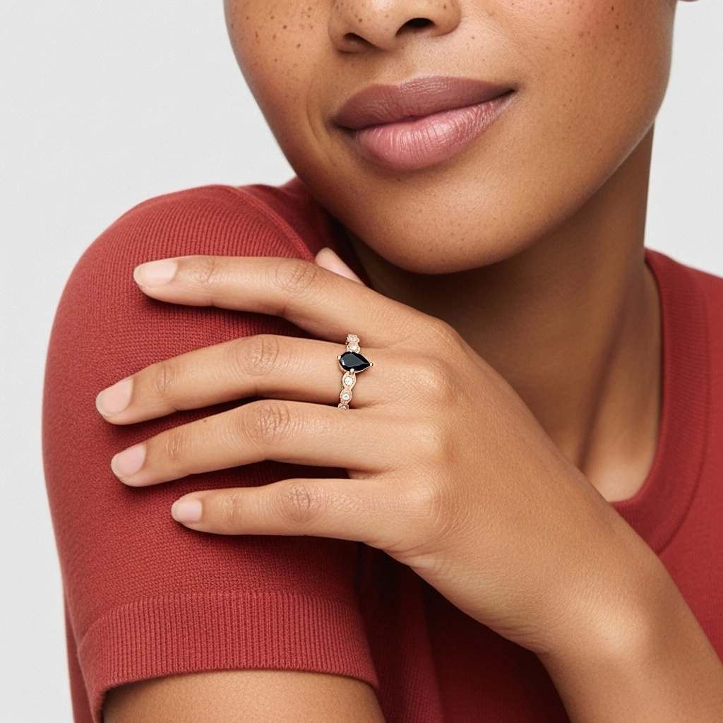 925 Sterling Silver Cubic Zirconia Engagement Ring