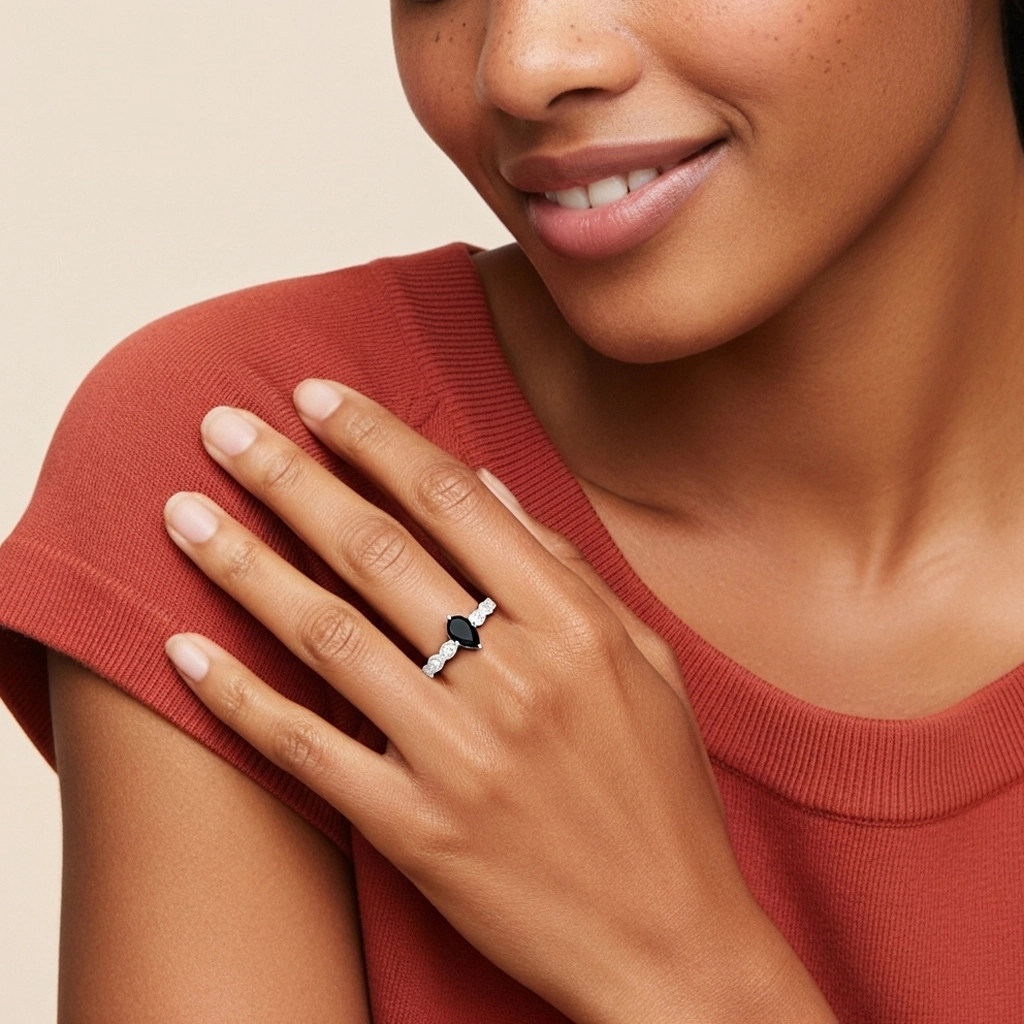 925 Sterling Silver Cubic Zirconia Engagement Ring