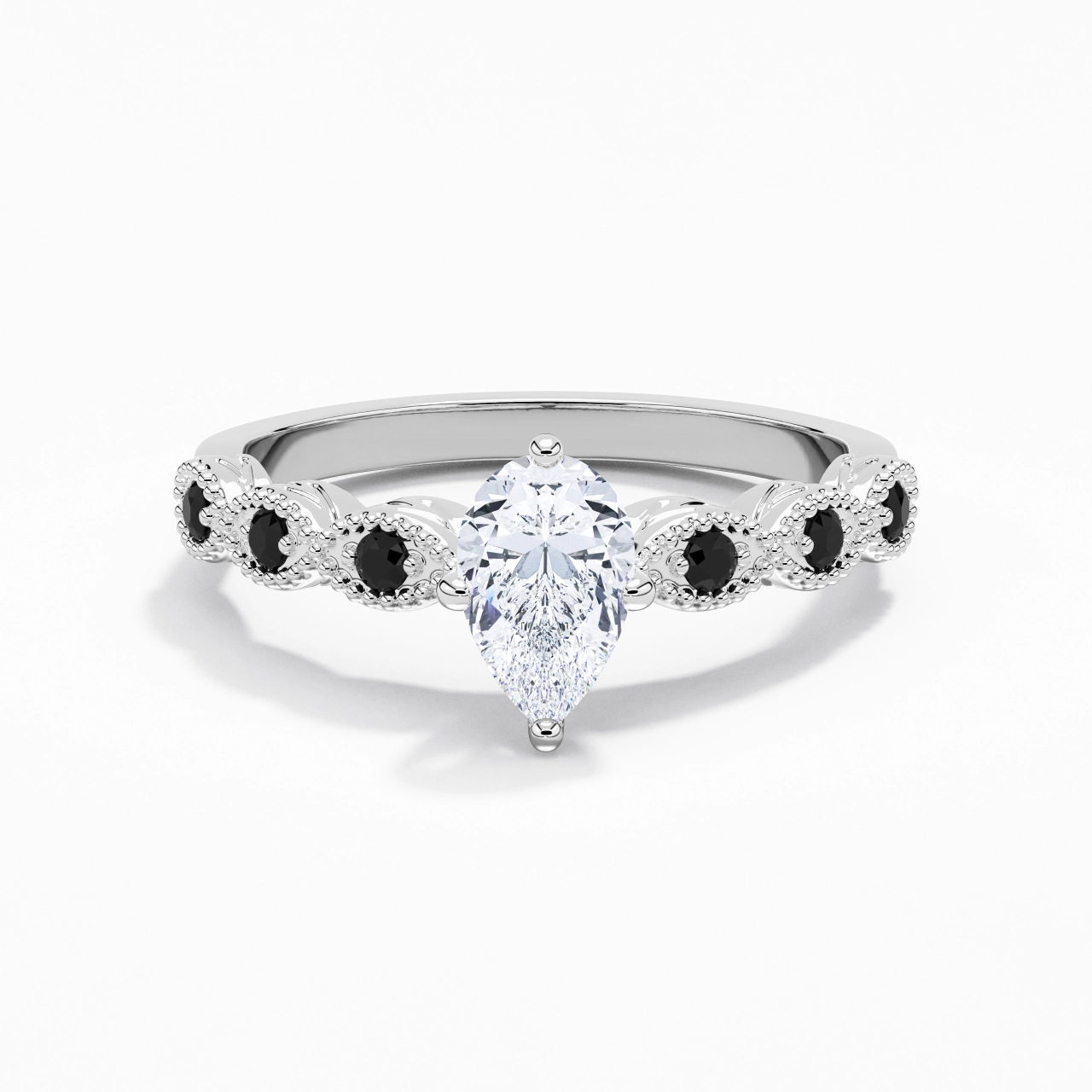 925 Sterling Silver Cubic Zirconia Engagement Ring
