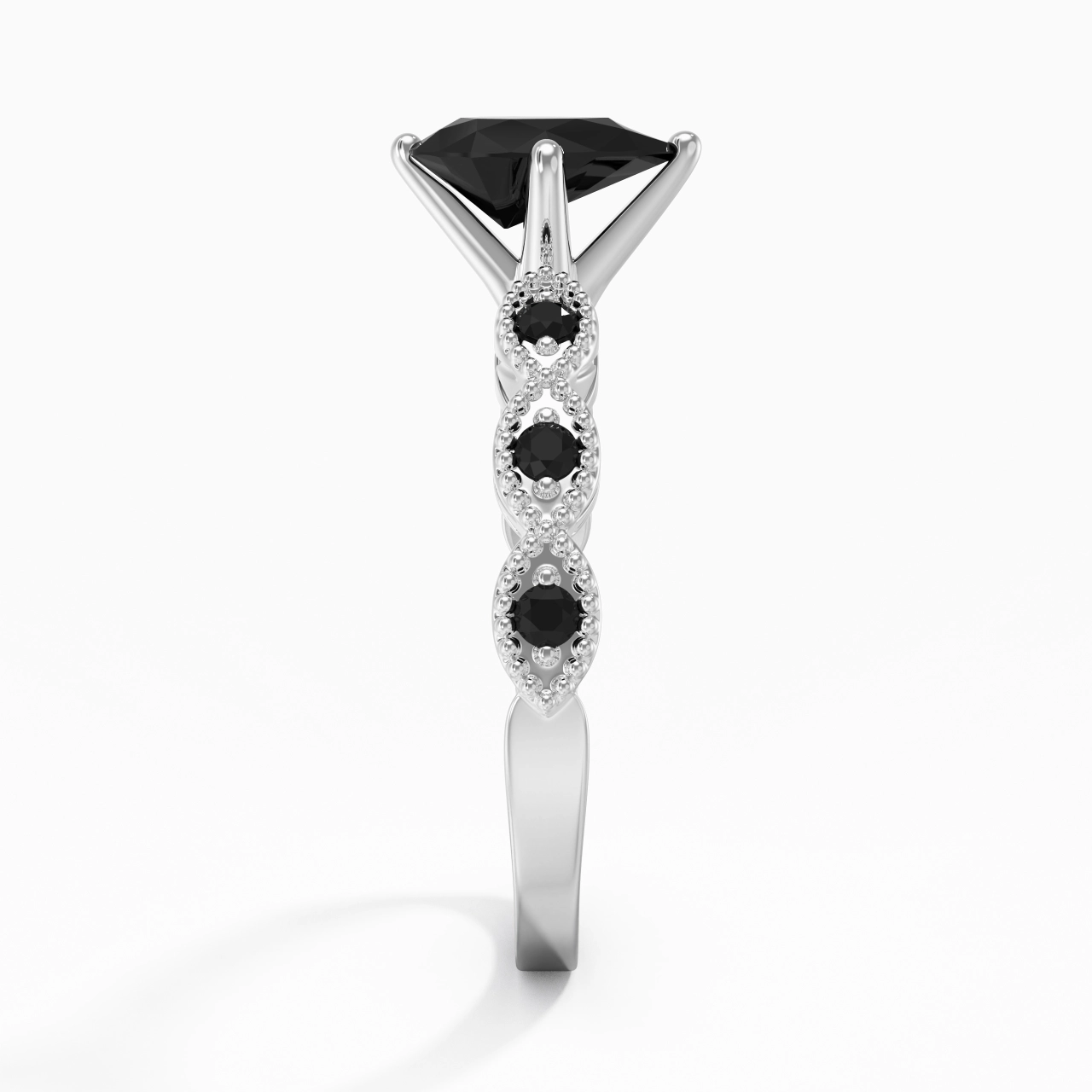 925 Sterling Silver Cubic Zirconia Engagement Ring