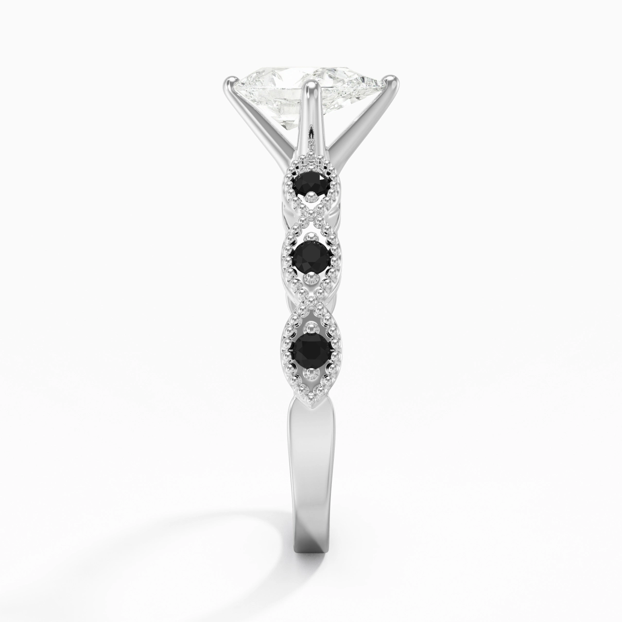 925 Sterling Silver Cubic Zirconia Engagement Ring