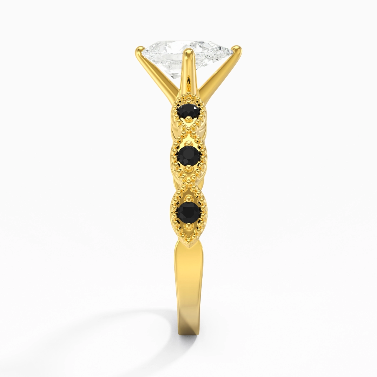 925 Sterling Silver Cubic Zirconia Engagement Ring