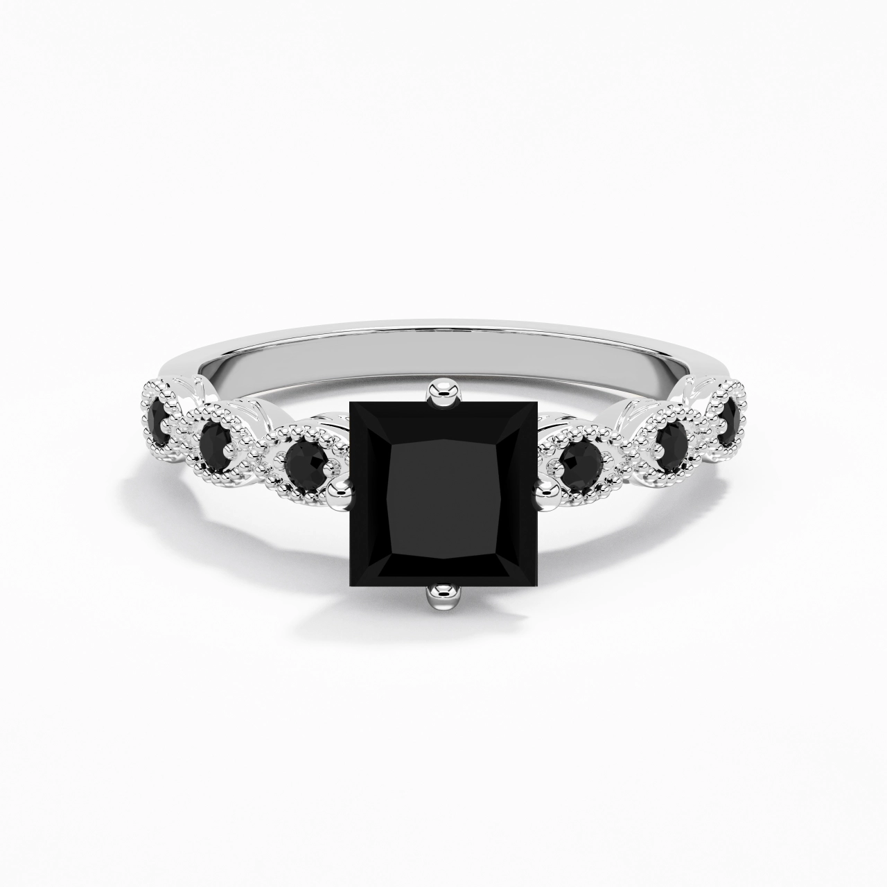 925 Sterling Silver Cubic Zirconia Engagement Ring