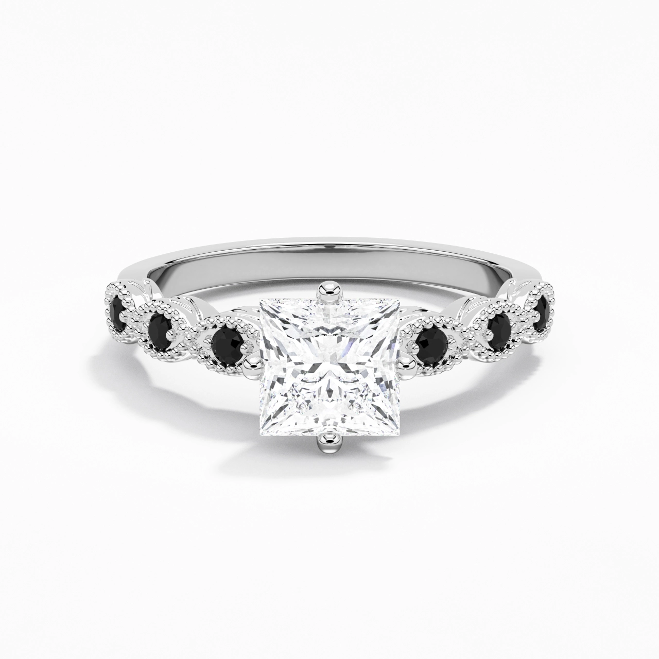 925 Sterling Silver Cubic Zirconia Engagement Ring