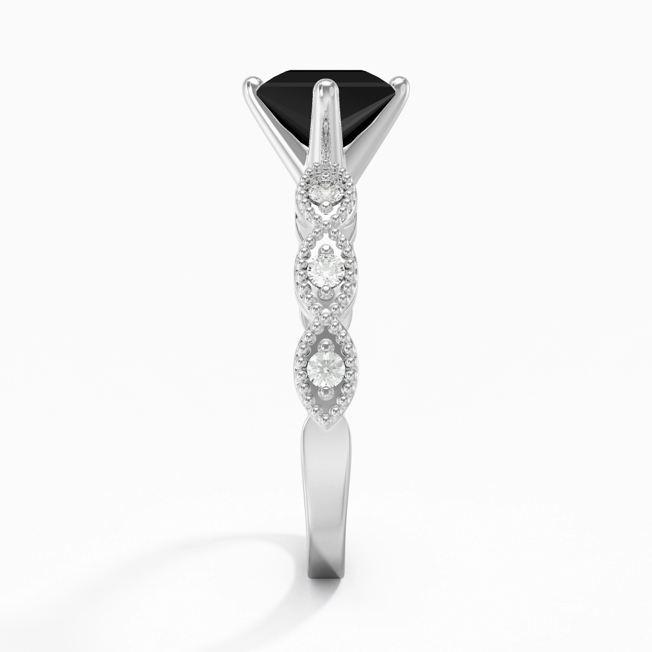 925 Sterling Silver Cubic Zirconia Engagement Ring