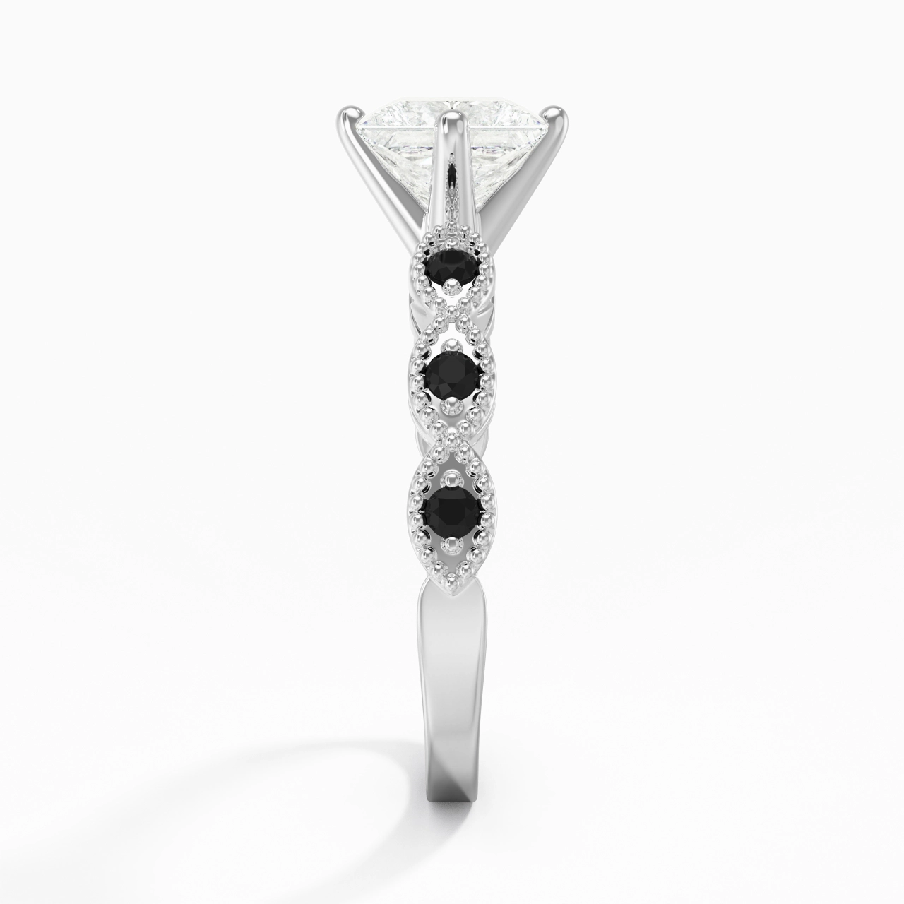 925 Sterling Silver Cubic Zirconia Engagement Ring