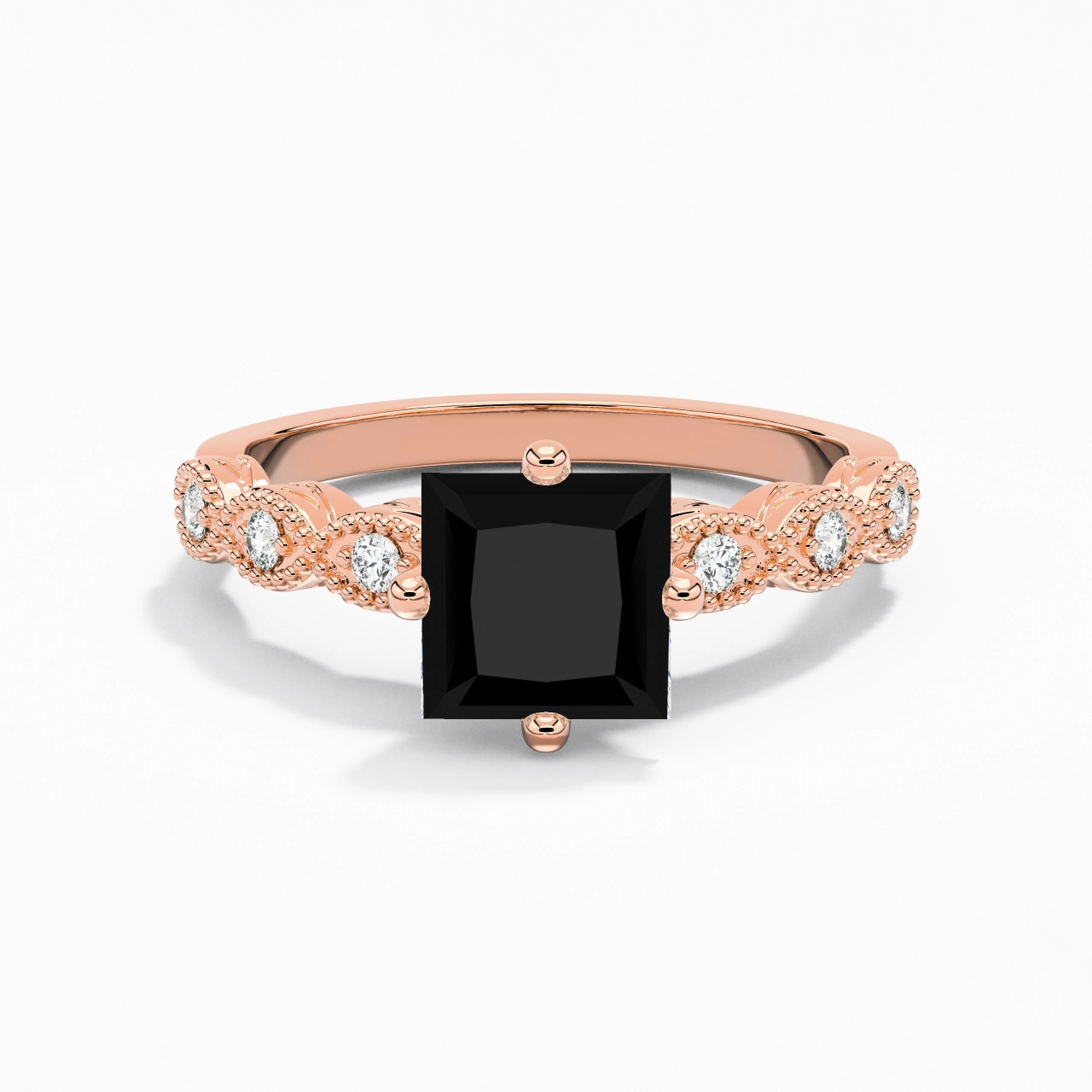 925 Sterling Silver Cubic Zirconia Engagement Ring