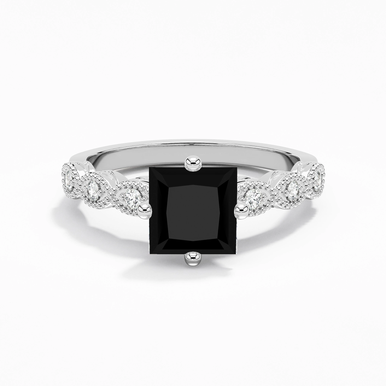 925 Sterling Silver Cubic Zirconia Engagement Ring